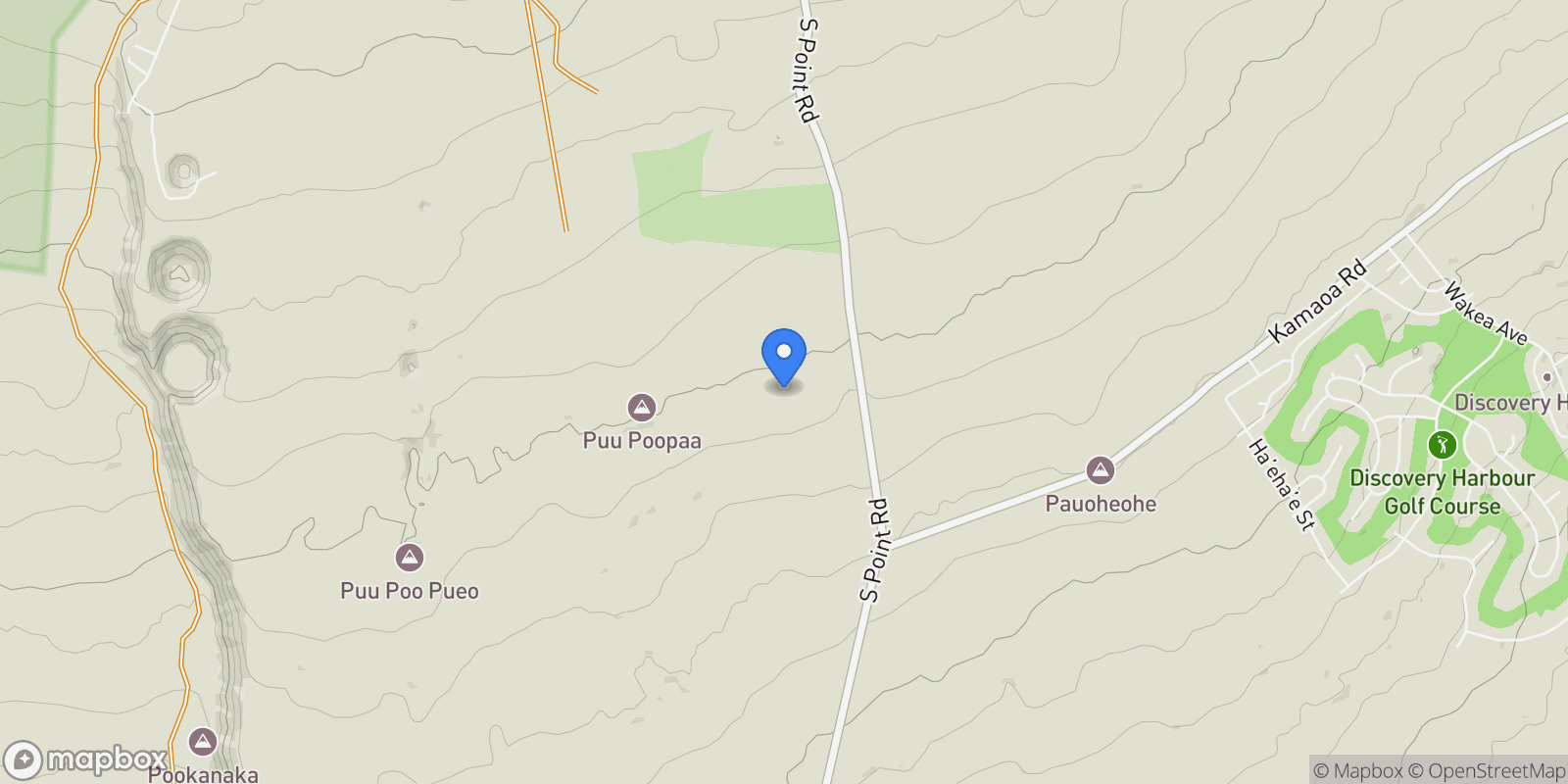 Map showing 93-2073 SOUTH POINT RD, Naalehu, HI 96772, Naalehu, Hawaii, United States.