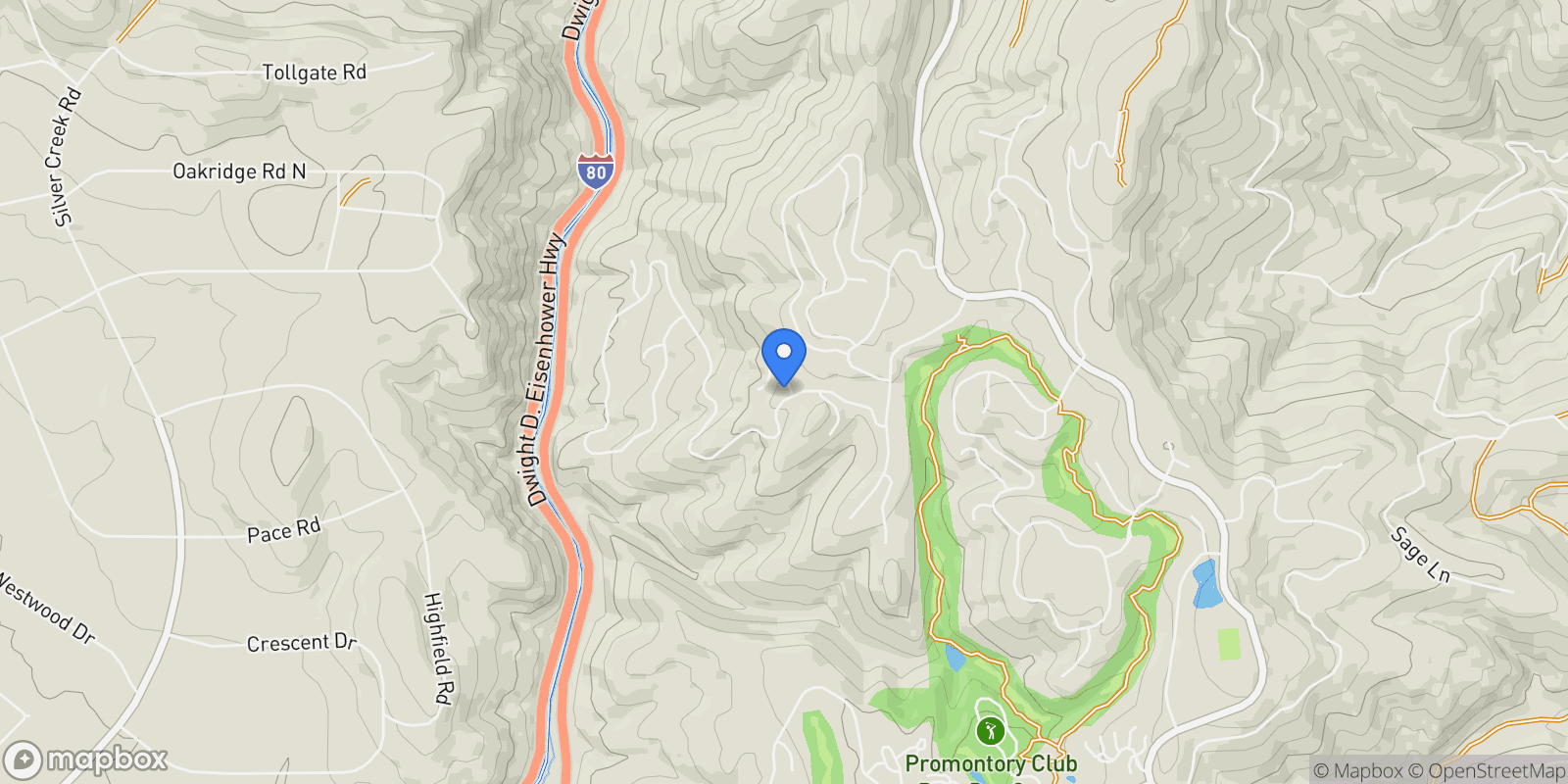 Map showing 2738 LONGSPUR LN, Park City, UT 84098, Park City, Utah, United States.