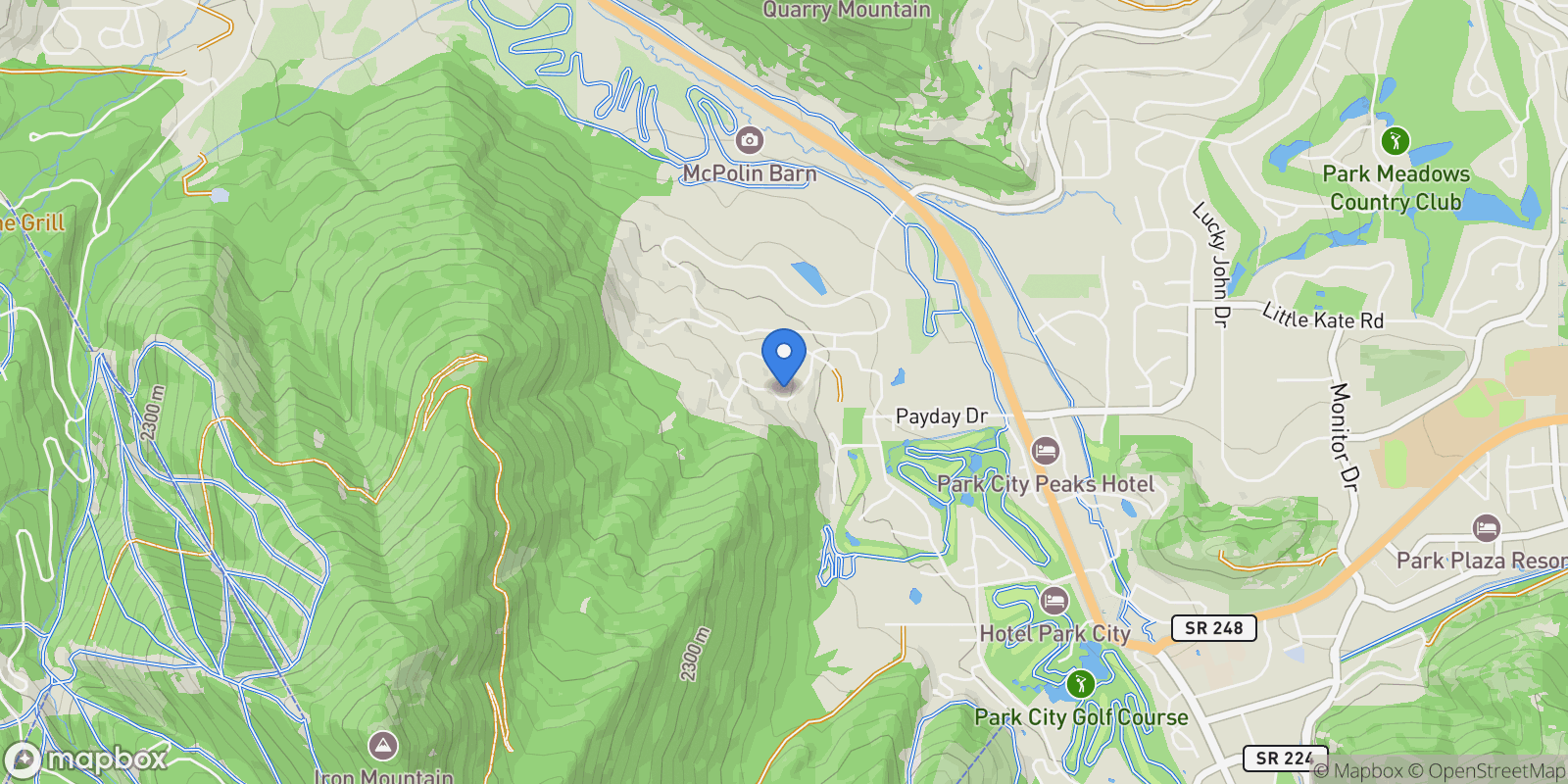 Map showing 2441 Iron Canyon Drive, Park City, UT 84060, Park City, Utah, United States.