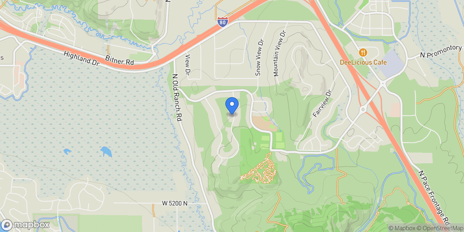 Map showing 6025 MOUNTAIN RANCH DR, Park City, UT 84098, Park City, Utah, United States.
