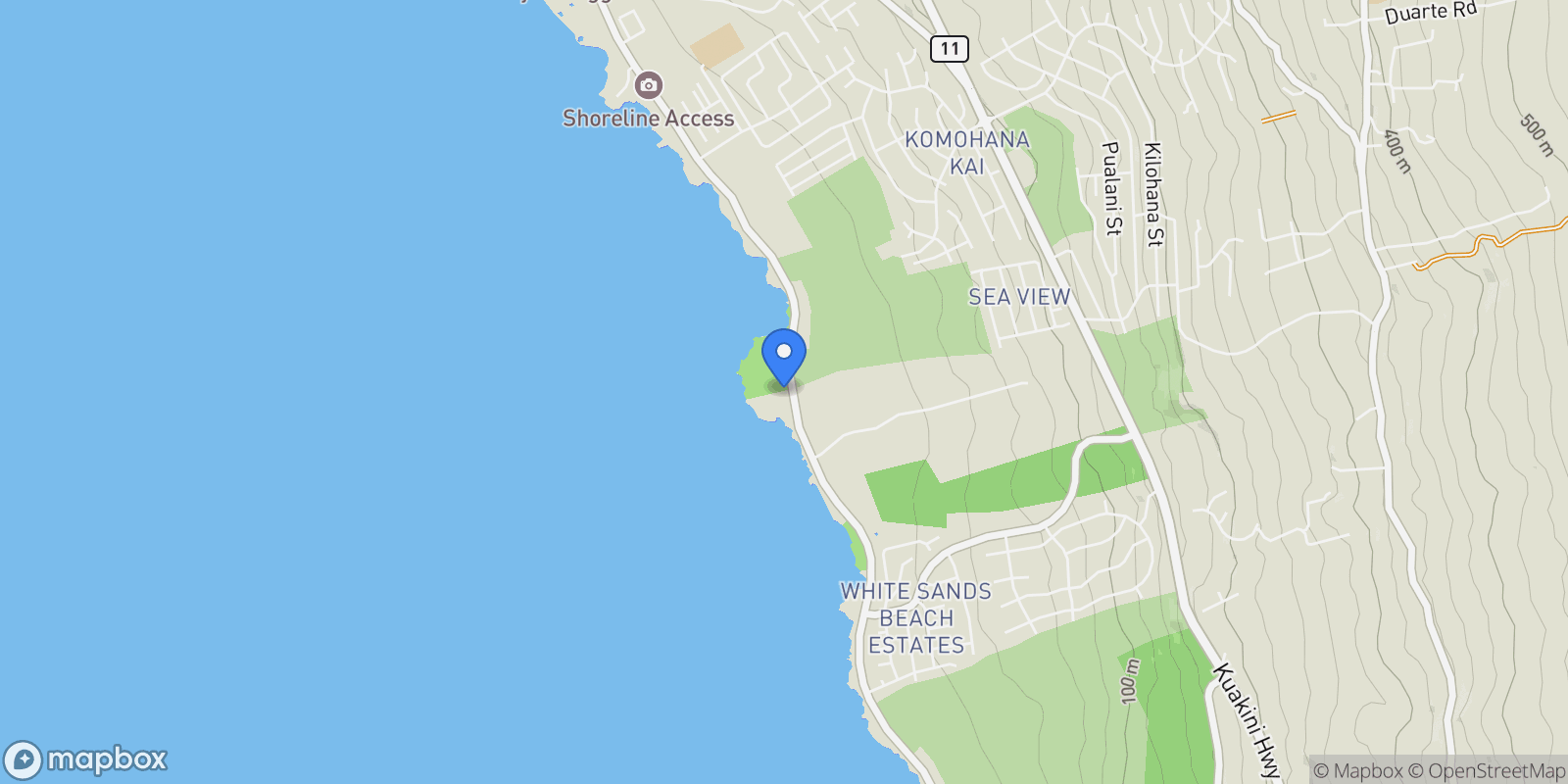 Map showing 77-208 KEALOHIKAI PL, Kailua-Kona, HI 96740, Kailua-Kona, Hawaii, United States.