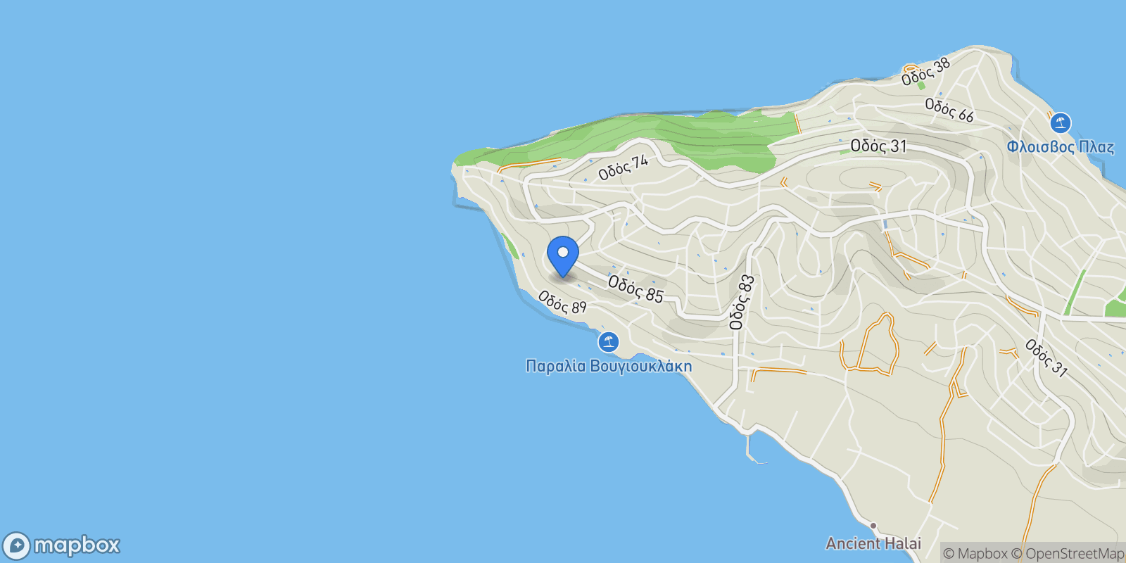 Map showing οδός 90, Malesina 350 01, Greece, Malesina, Thessaly and Central Greece, Greece.