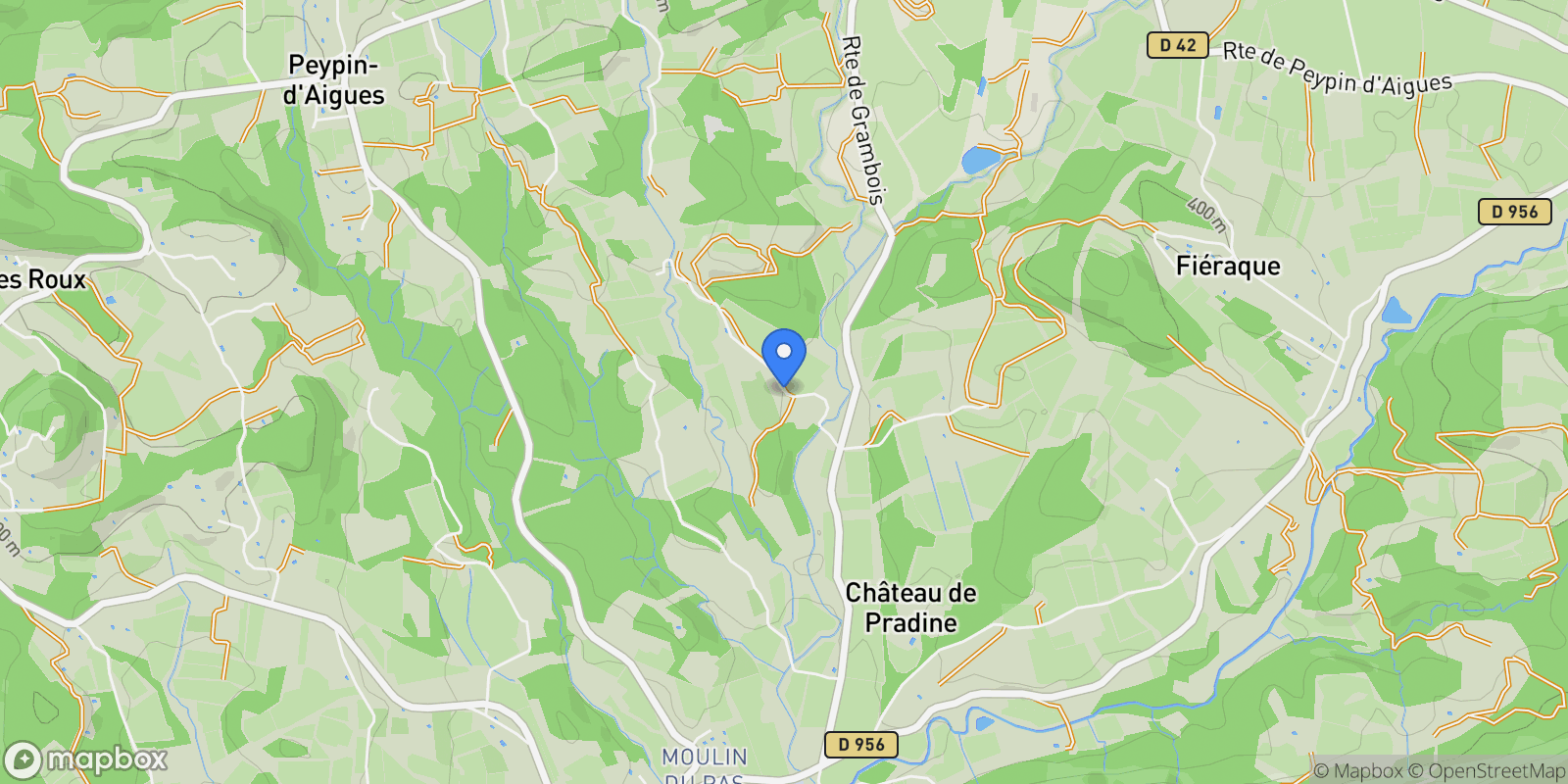 Map showing Chemin de la Grange, Grambois, Provence-Alpes-Côte d'Azur, France.