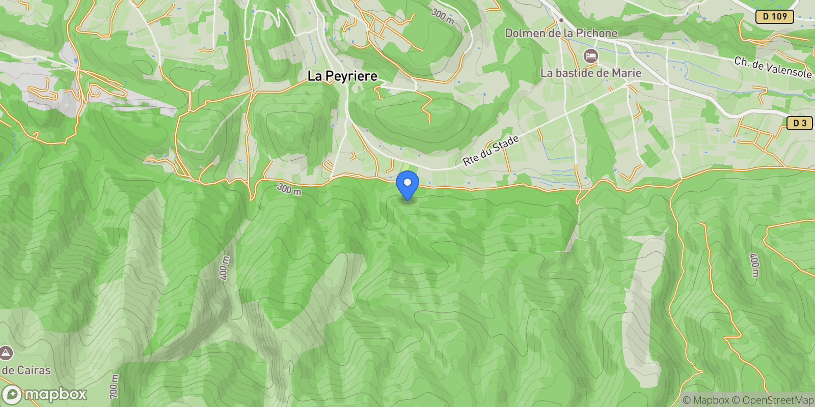Map showing chemin des grenouillères, Ménerbes, Provence-Alpes-Côte d'Azur, France.
