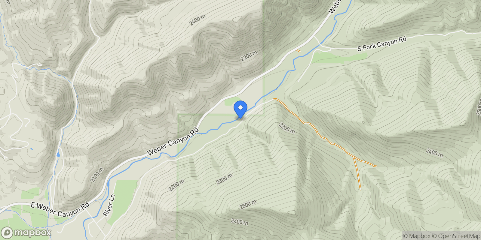 Map showing 2485 E WEBER WILD RD, Oakley, UT 84055, Kamas, Utah, United States.