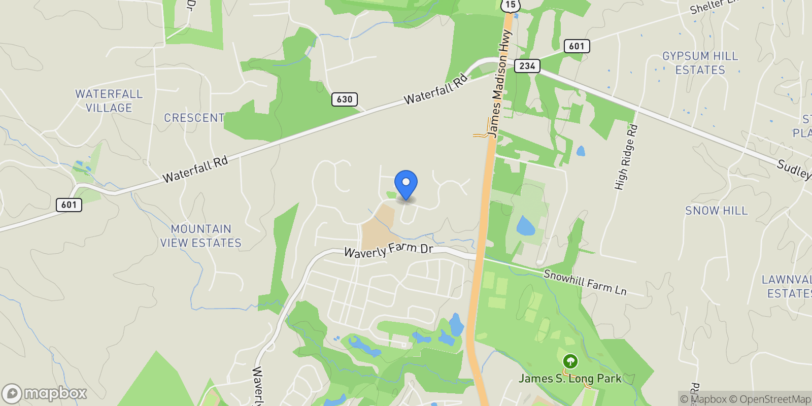 Map showing 4550 Geyser Creek Loop, Gainesville, Virginia, United States.