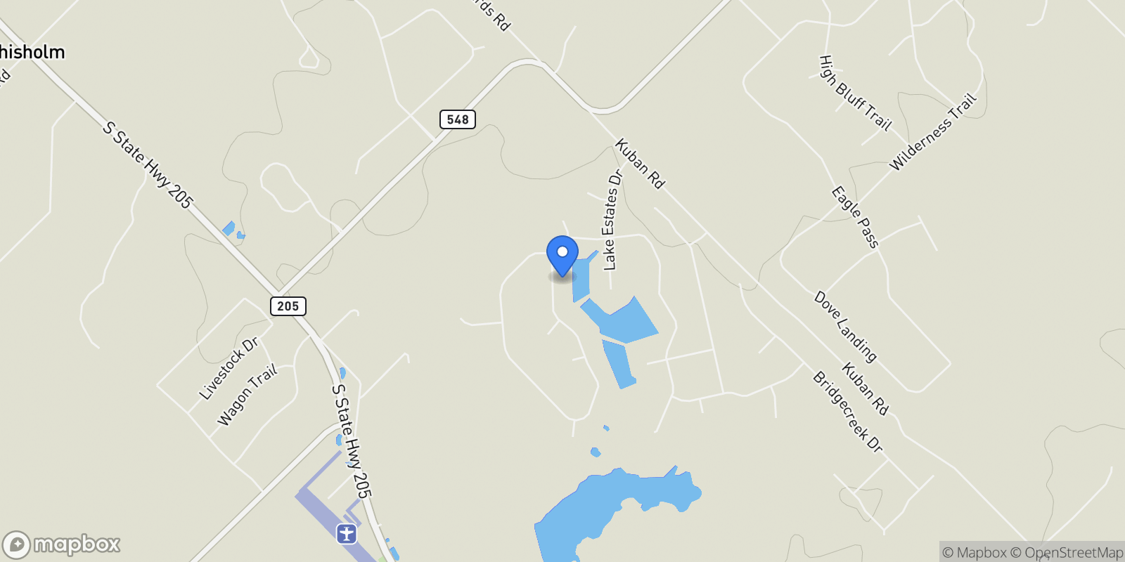Map showing 4090 Wincrest Drive, Heath, Texas, United States.