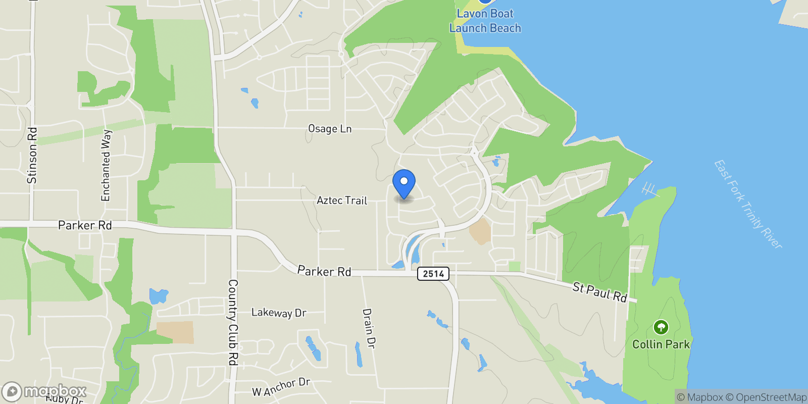 Map showing 1506 Mariners Hope Way, Saint Paul, Texas, United States.