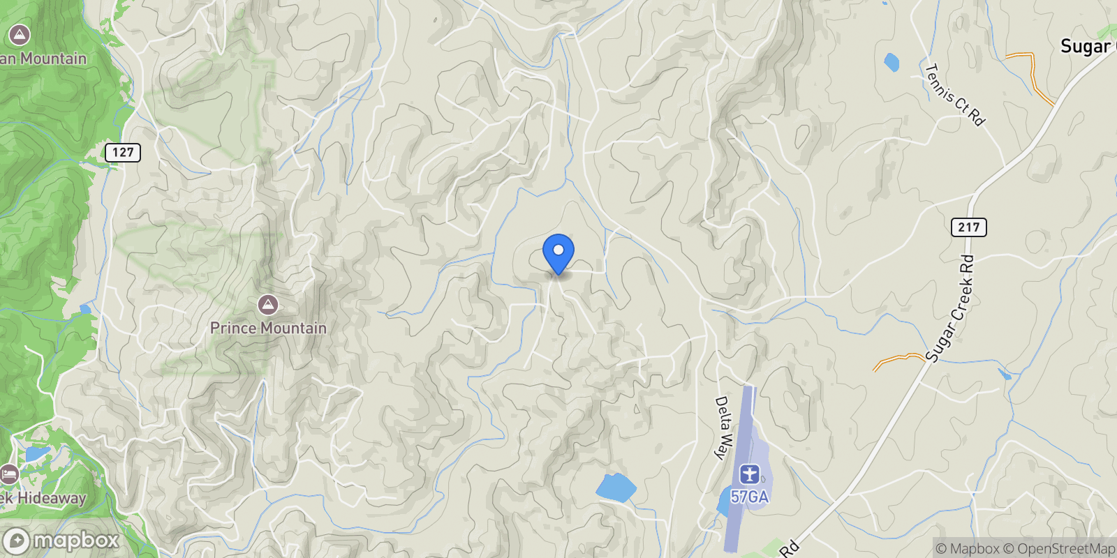 Map showing 31 Highland Hammock DR, Blue Ridge, Georgia, United States.