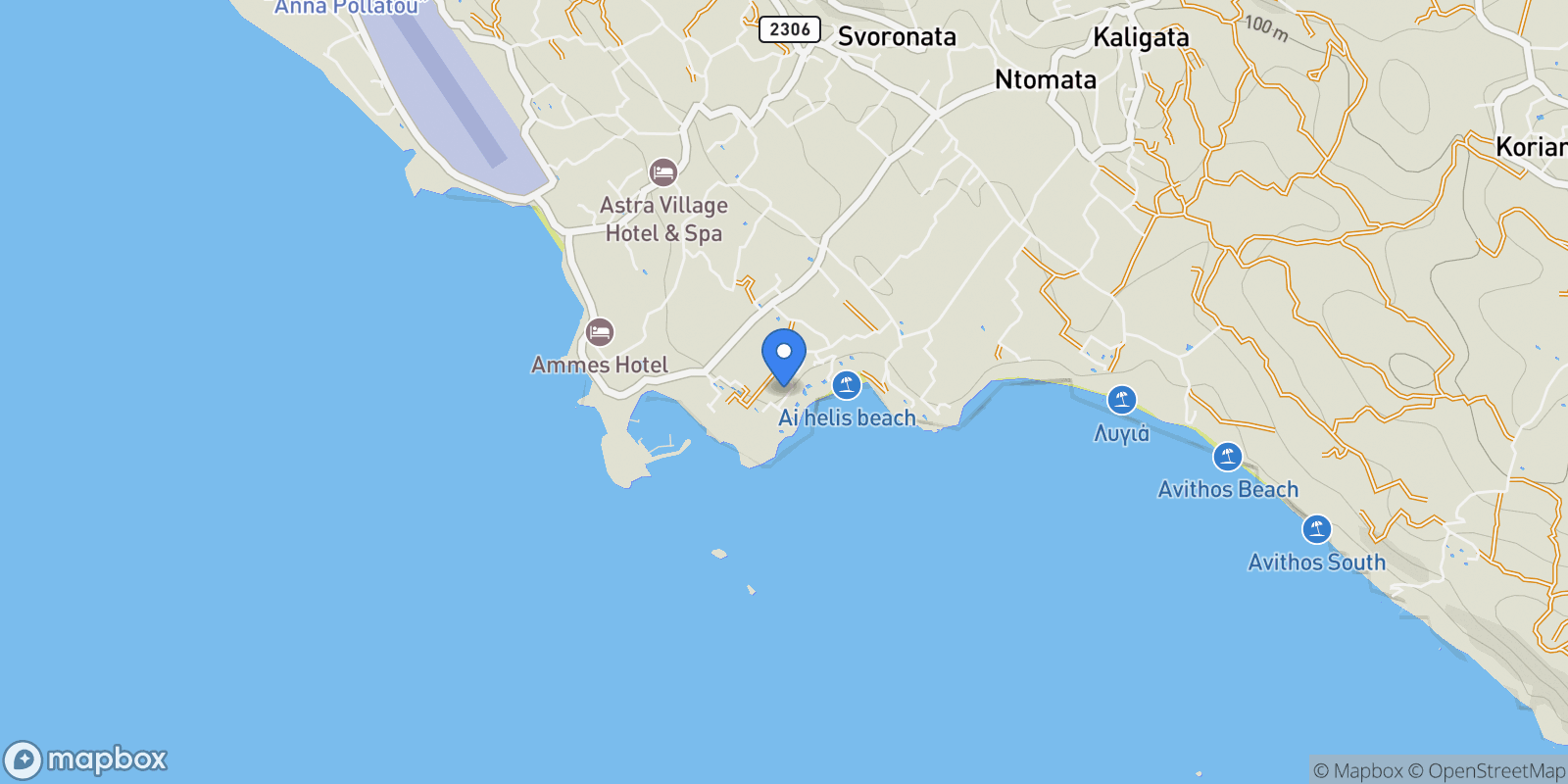 Map showing Argostoli, Peloponnese, Western Greece and the Ionian, Greece.