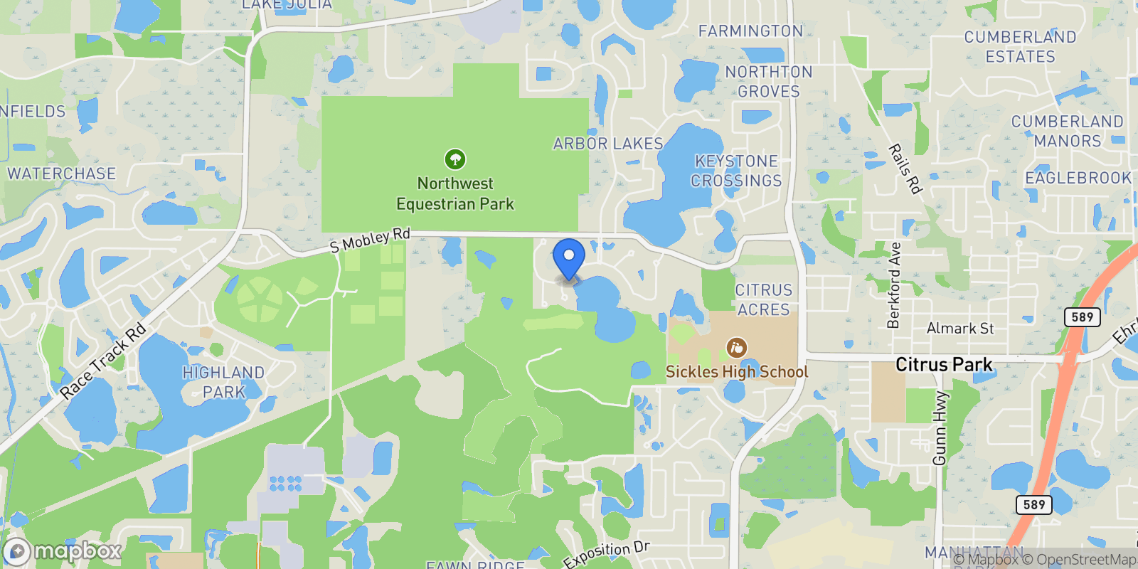 Map showing 14811 Donald Ross Court, Tampa, FL 33626, Tampa, Florida, United States.