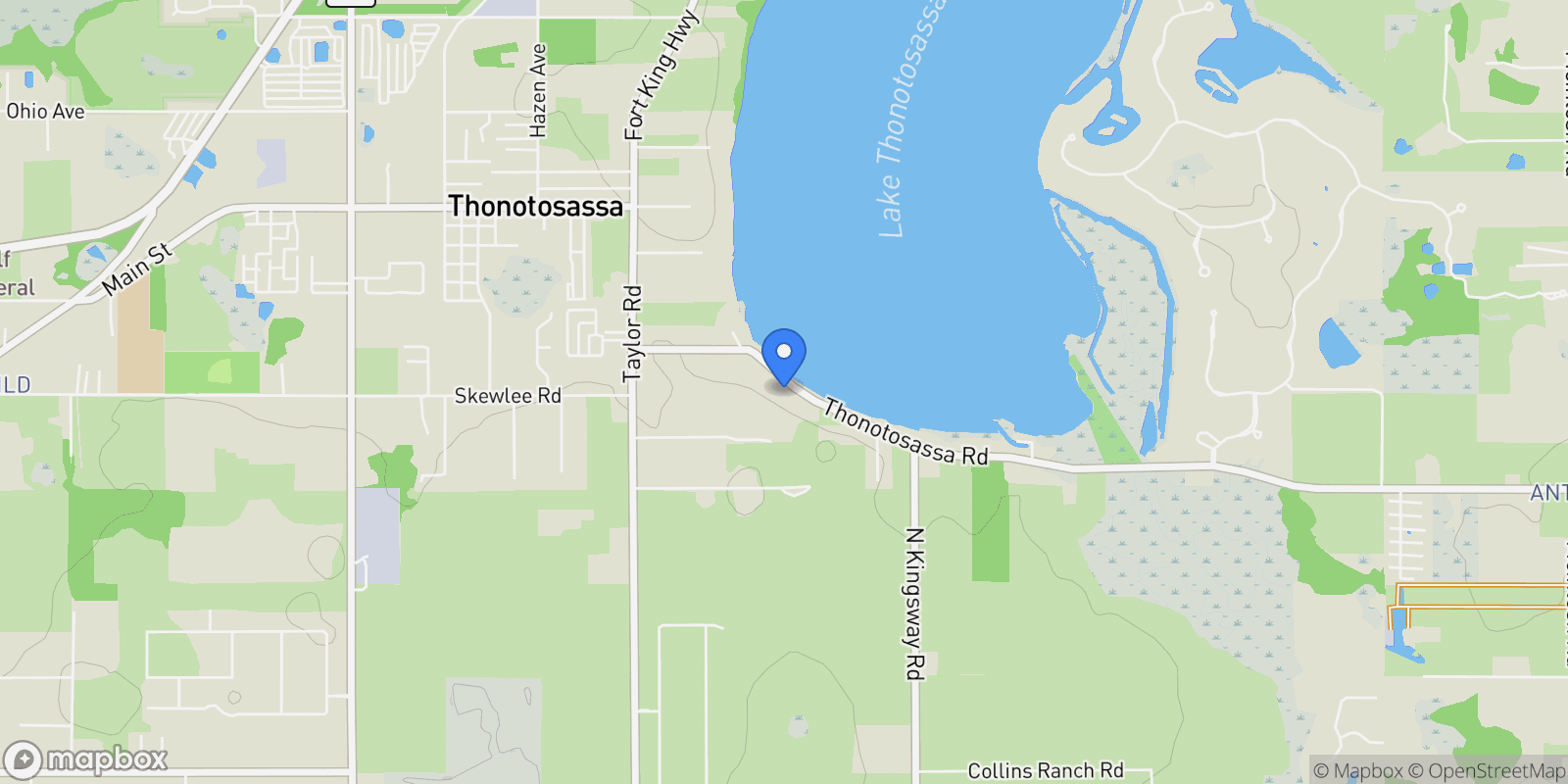 Map showing 11401 Thonotosassa Road, Thonotosassa, FL 33592, Thonotosassa, Florida, United States.