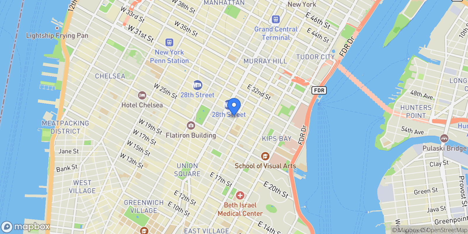 Map showing 88 & 90 Lex, 90 LEXINGTON AVE, New York, New York, United States.