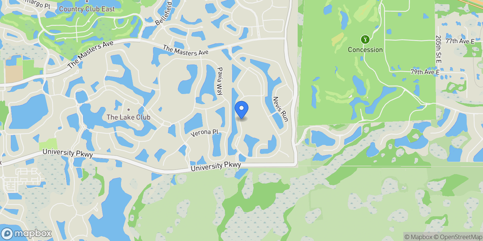 Map showing 8280 Redonda Loop, #None, Lakewood Ranch, FL, 34202, USA, Bradenton, Florida, United States.