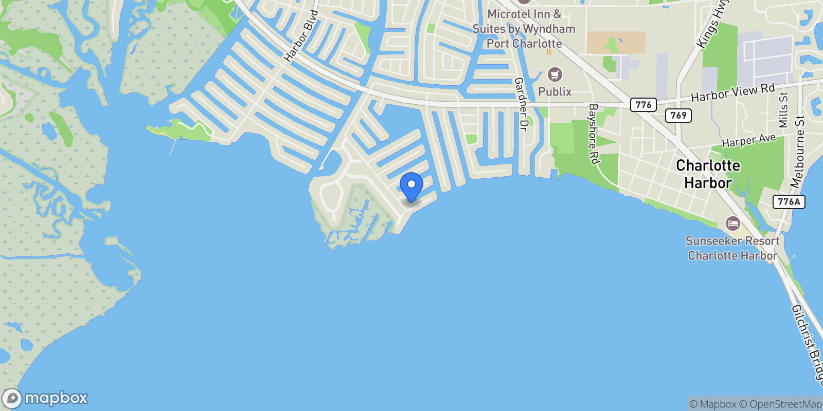 Map showing 202 George Road SE, #None, Port Charlotte, FL, 33952, USA, Port Charlotte, Florida, United States.