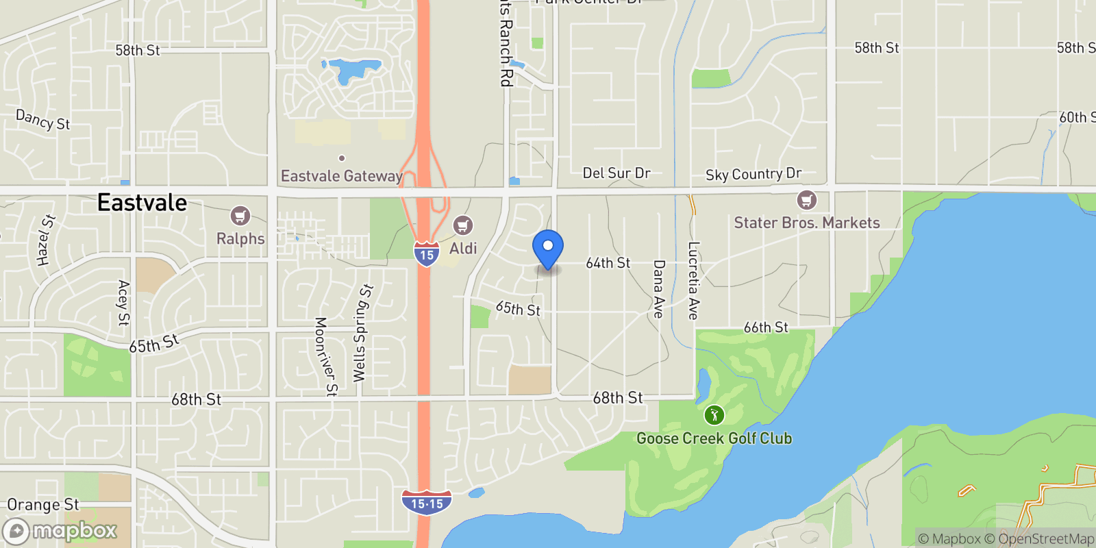 Map showing 11818 Amethyst Court, Jurupa Valley, California, United States.