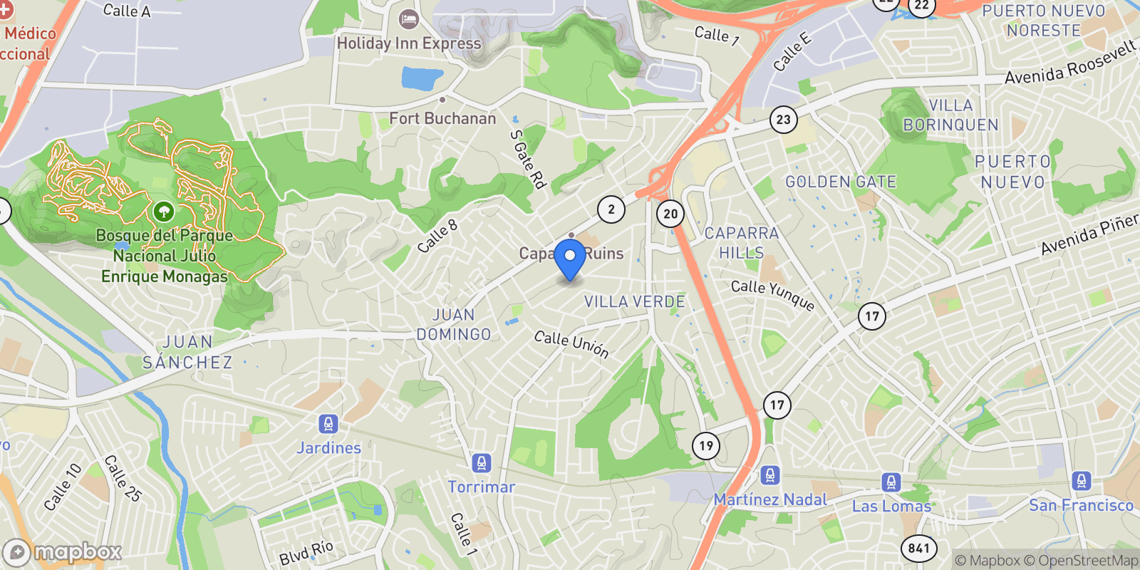 Map showing Guaynabo J 16, Guaynabo, Puerto Rico.