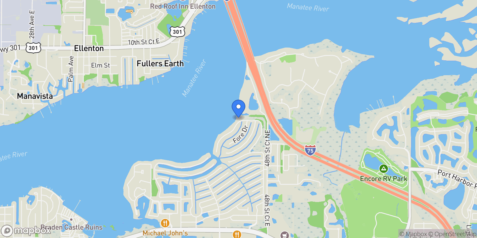 Map showing 700 Regatta Way, #None, Bradenton, FL, 34208, USA, Bradenton, Florida, United States.