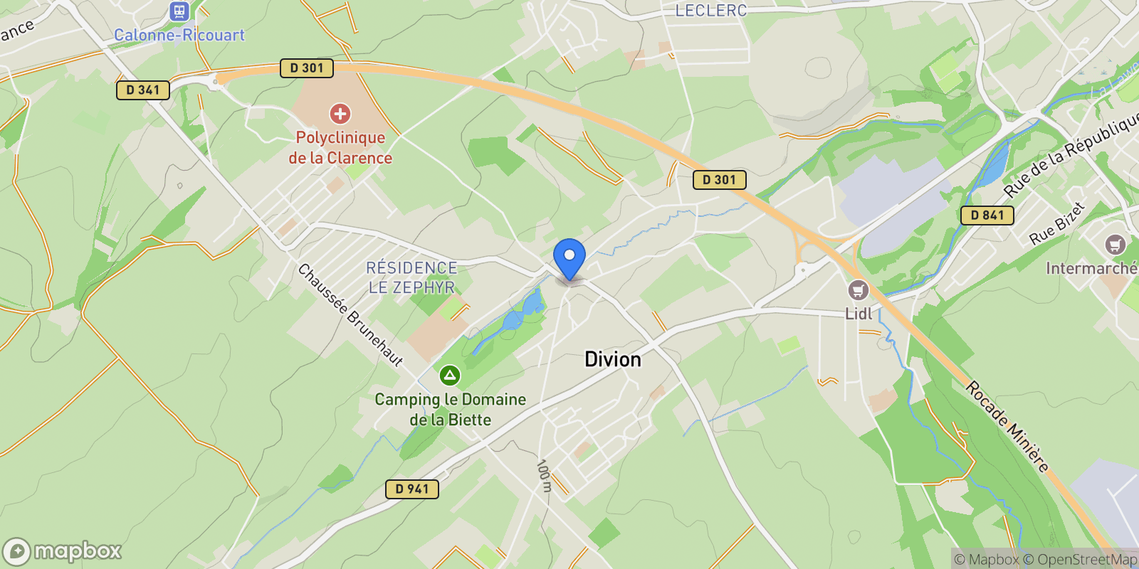 Map showing Divion, Divion, Divion, Hauts-de-France, France.