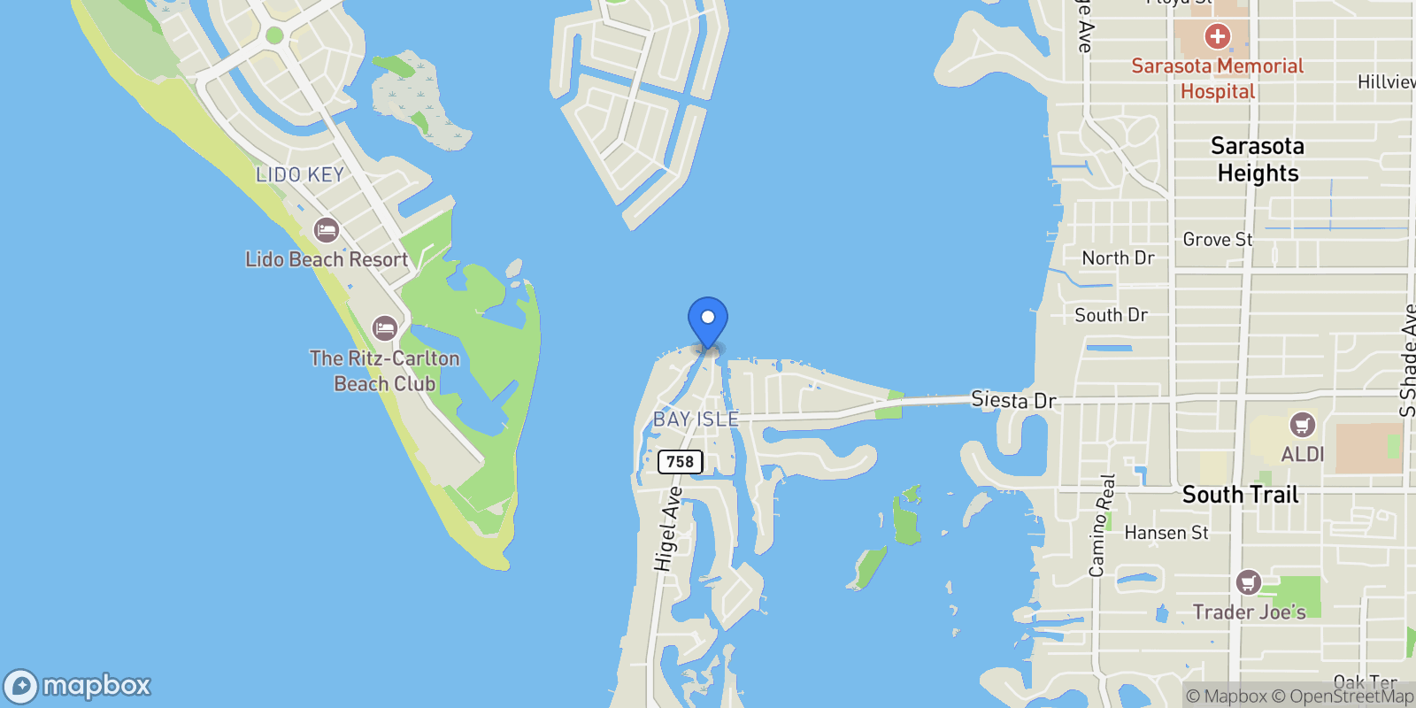 Map showing 3210 Higel Avenue, #None, Sarasota, FL, 34242, USA, Siesta Key, Florida, United States.