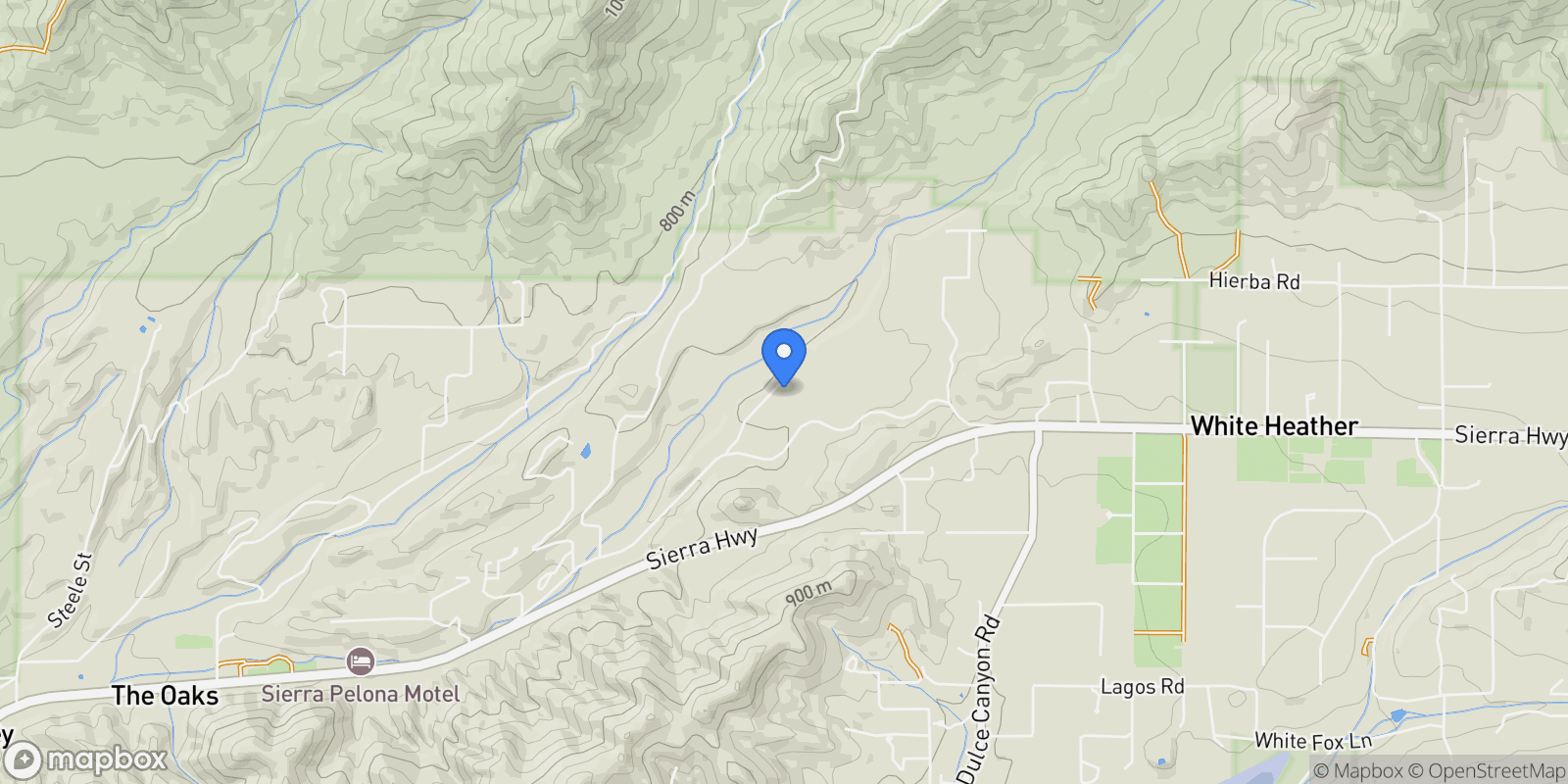 Map showing 34554 Koontz Road, Santa Clarita, California, United States.