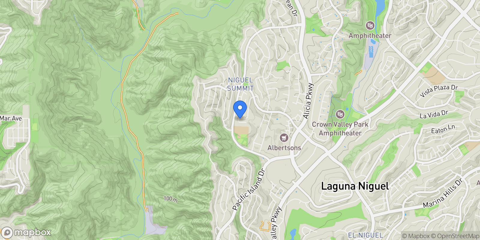 Map showing 23231 Cheswald Drive, Laguna Niguel, California, United States.
