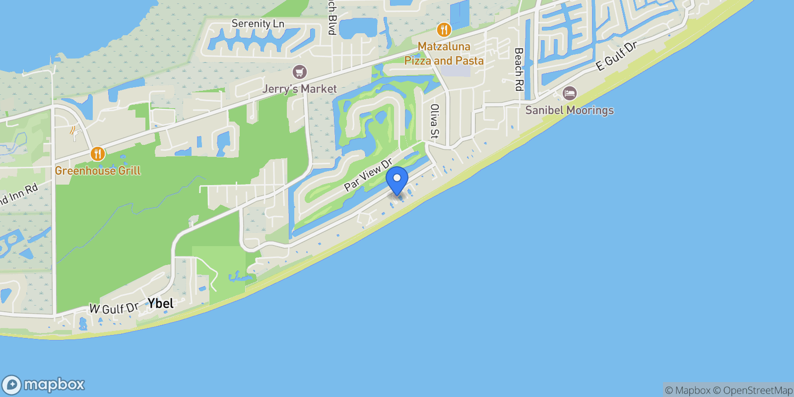 Map showing 1401 Middle Gulf Drive, #O206, Sanibel, FL, 33957, USA, Sanibel, Florida, United States.