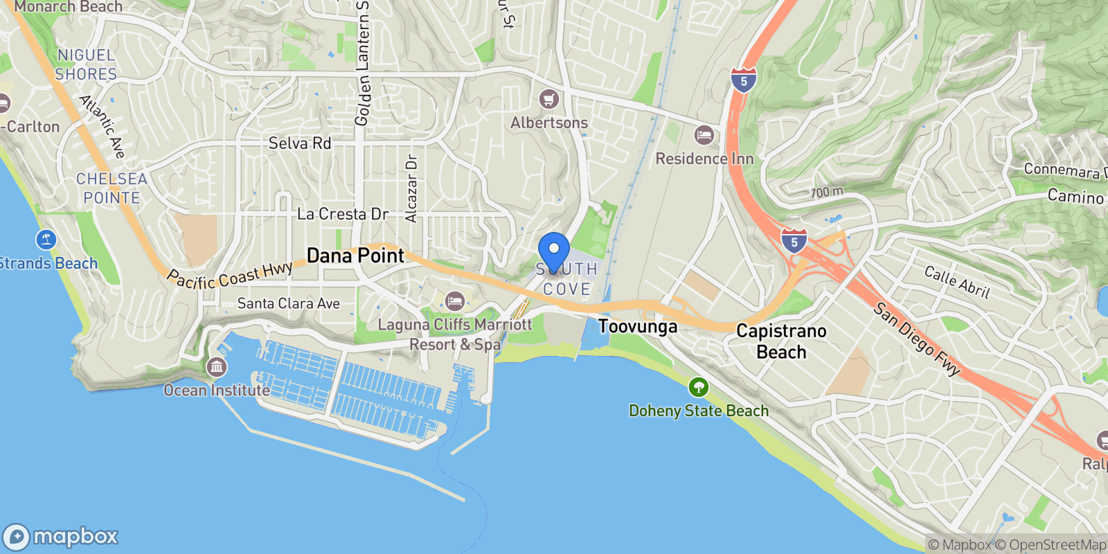 Map showing 2148 Doheny Way, Dana Point, California, United States.