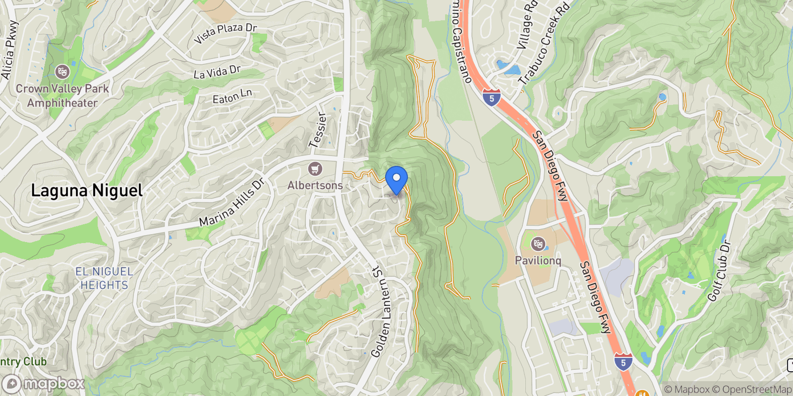 Map showing 11 Knob Hill, Laguna Niguel, California, United States.