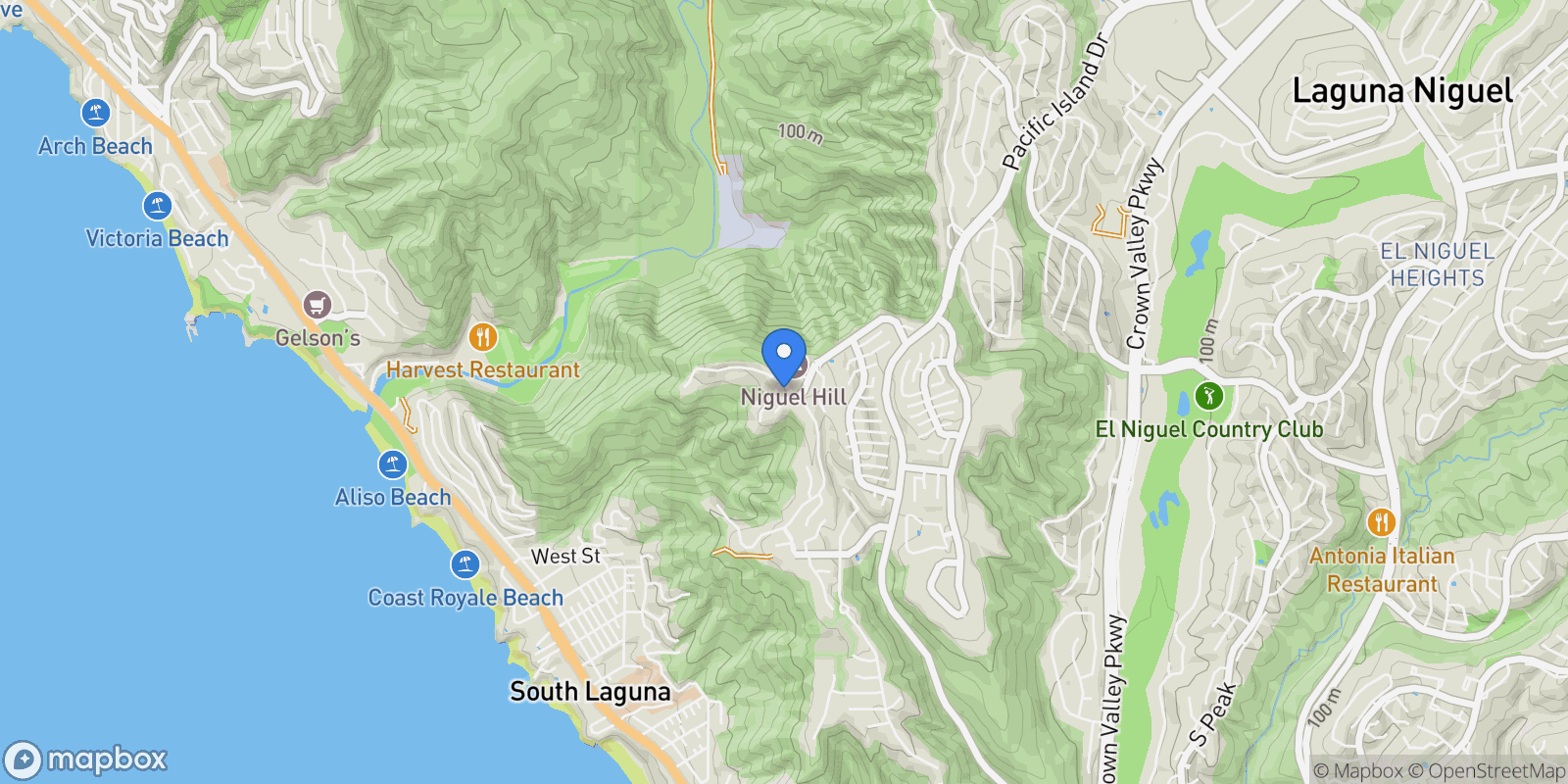 Map showing 3 Nice, Laguna Niguel, California, United States.
