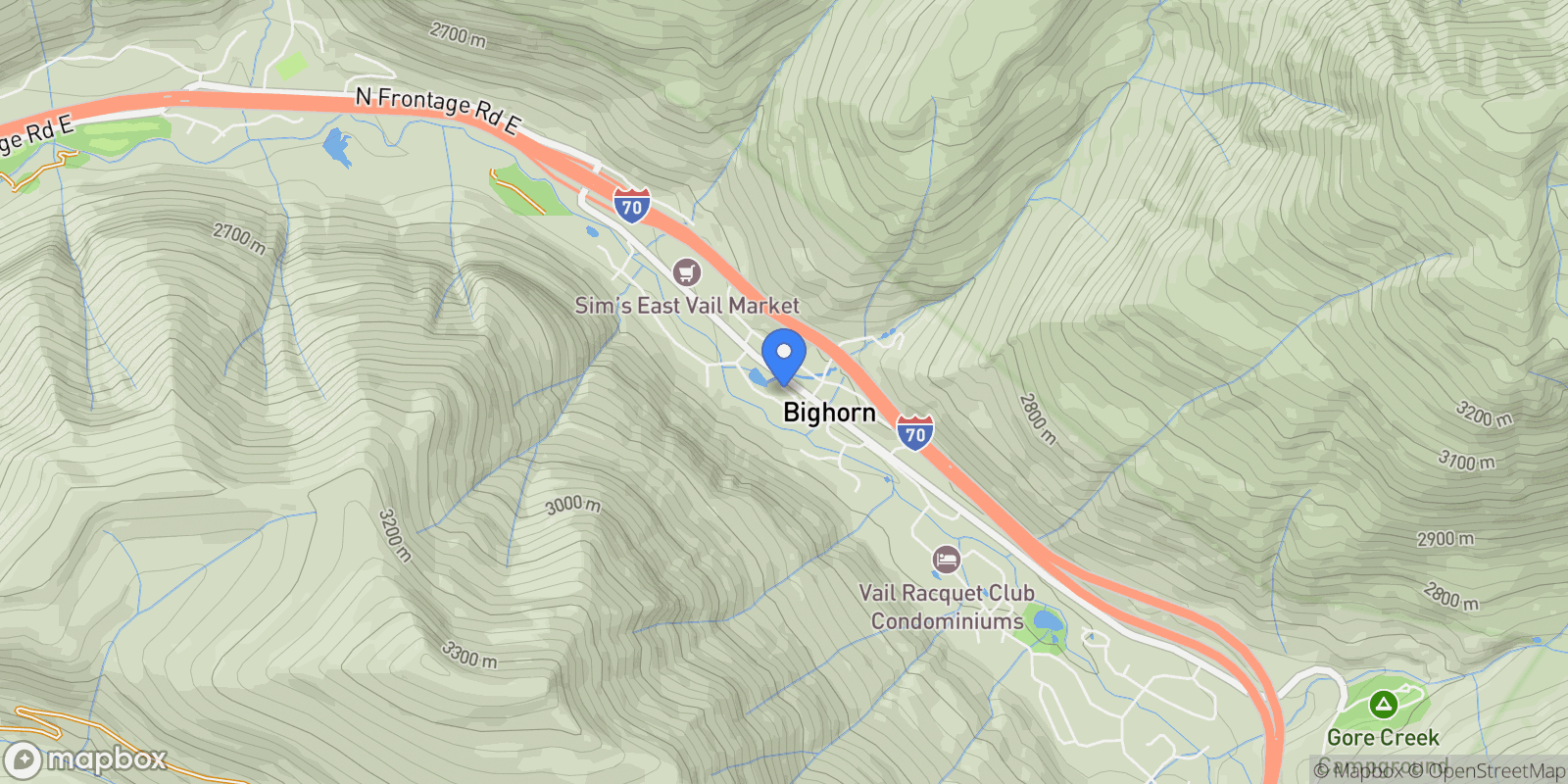 Map showing 4205 Columbine 24, Vail, Colorado, United States.