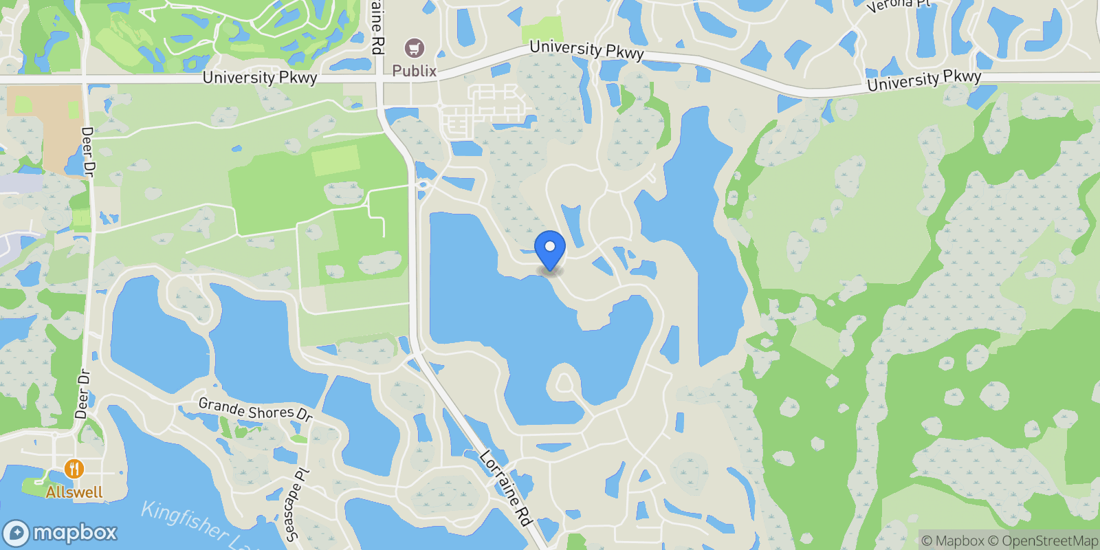 Map showing 1122 Blue Shell Loop, Sarasota, FL, 34240, USA, Sarasota, Florida, United States.