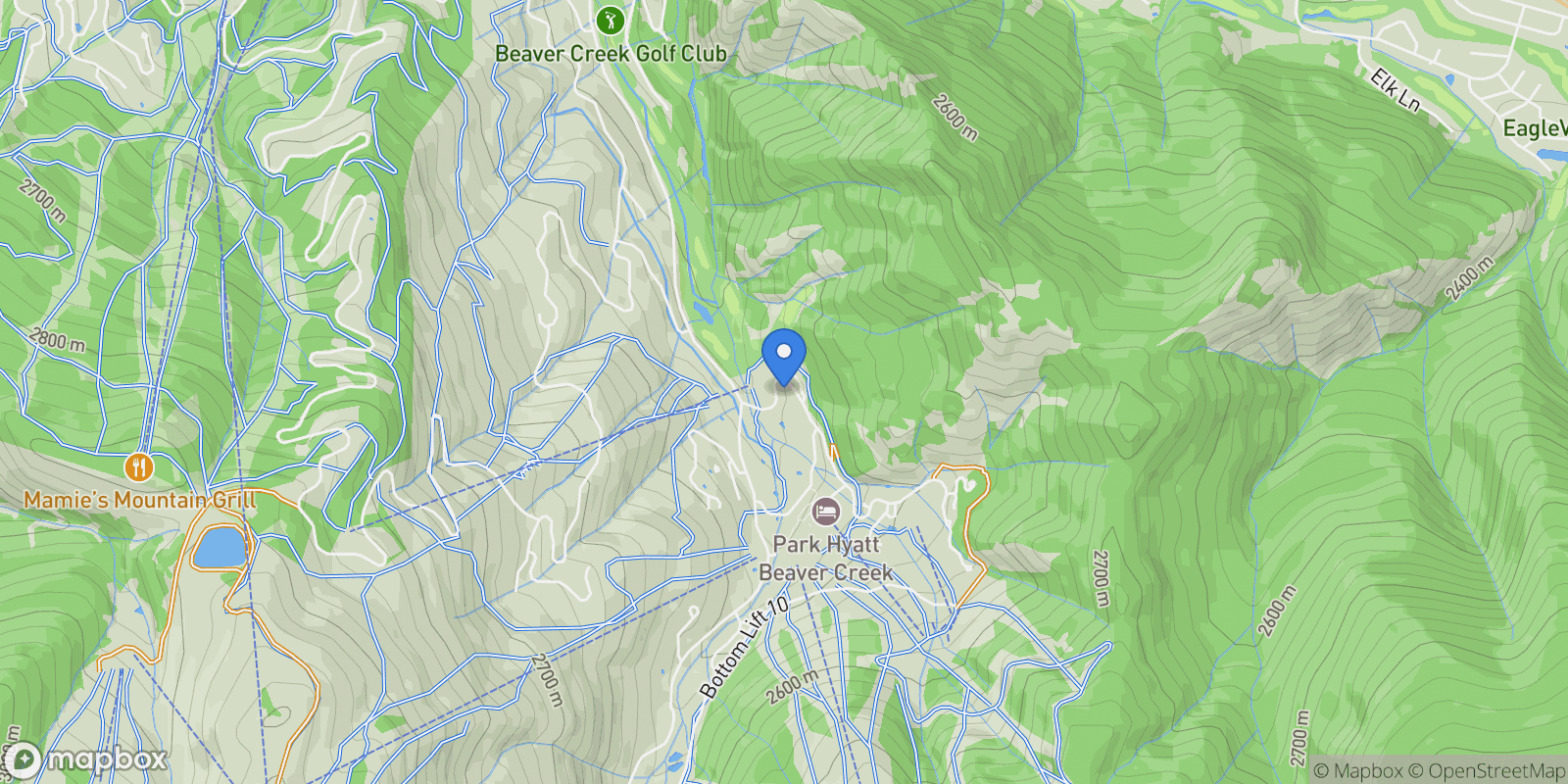 Map showing 120 Offerson Road 3002, Avon, Colorado, United States.