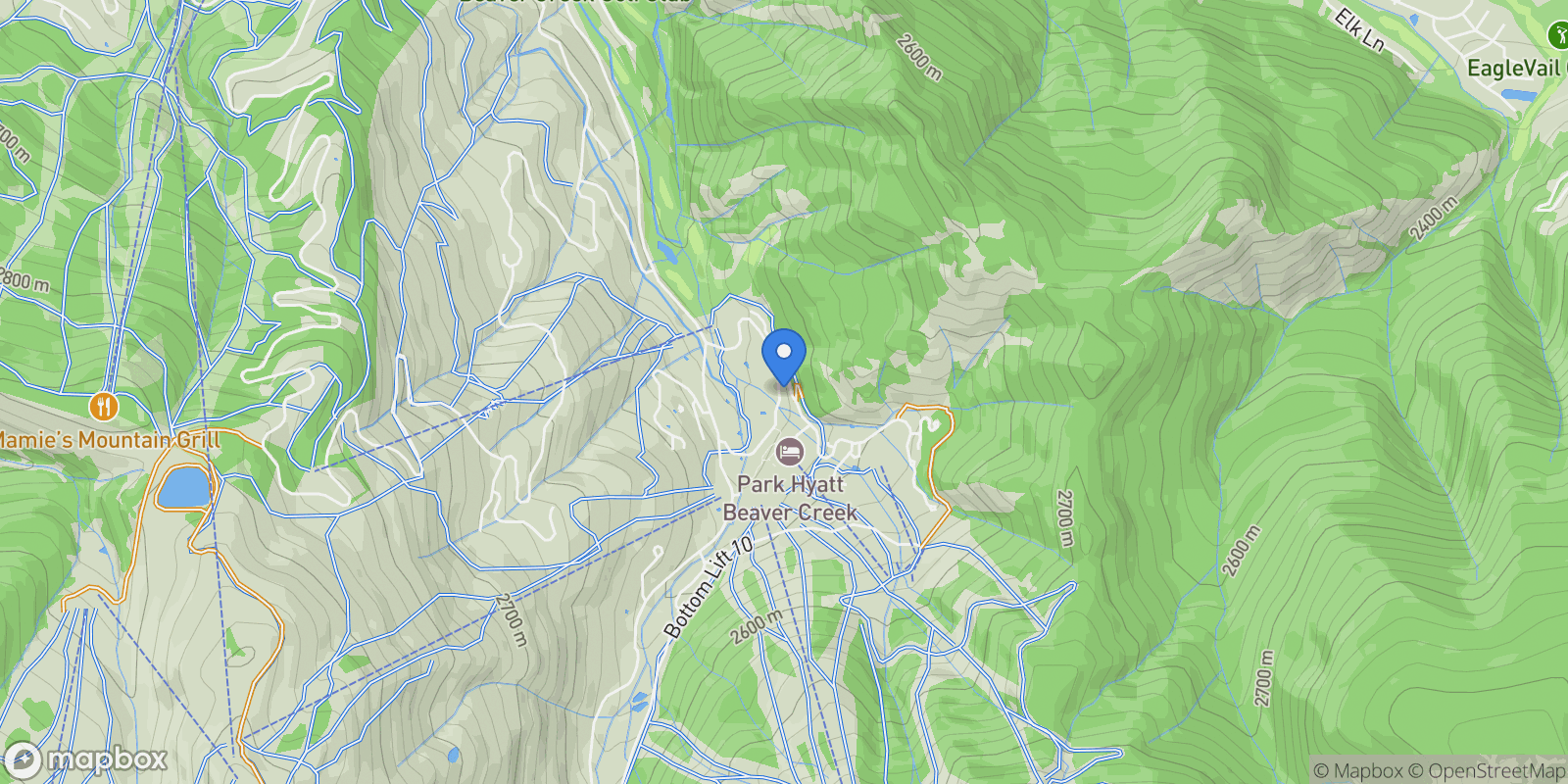 Map showing 180 Offerson Road 29, Avon, Colorado, United States.
