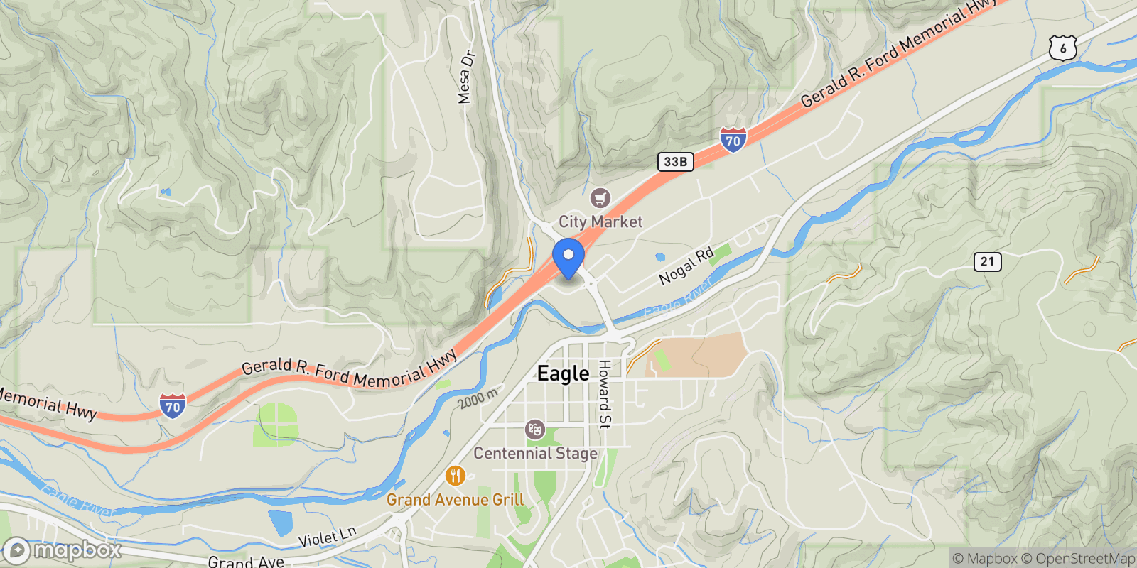 Map showing 85 Chambers Avenue 10, Eagle, Colorado, United States.