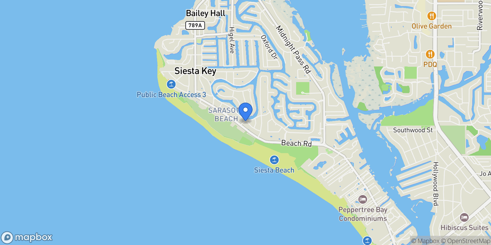 Map showing 5507 Calle Del Invierno, Sarasota, FL, 34242, USA, Siesta Key, Florida, United States.