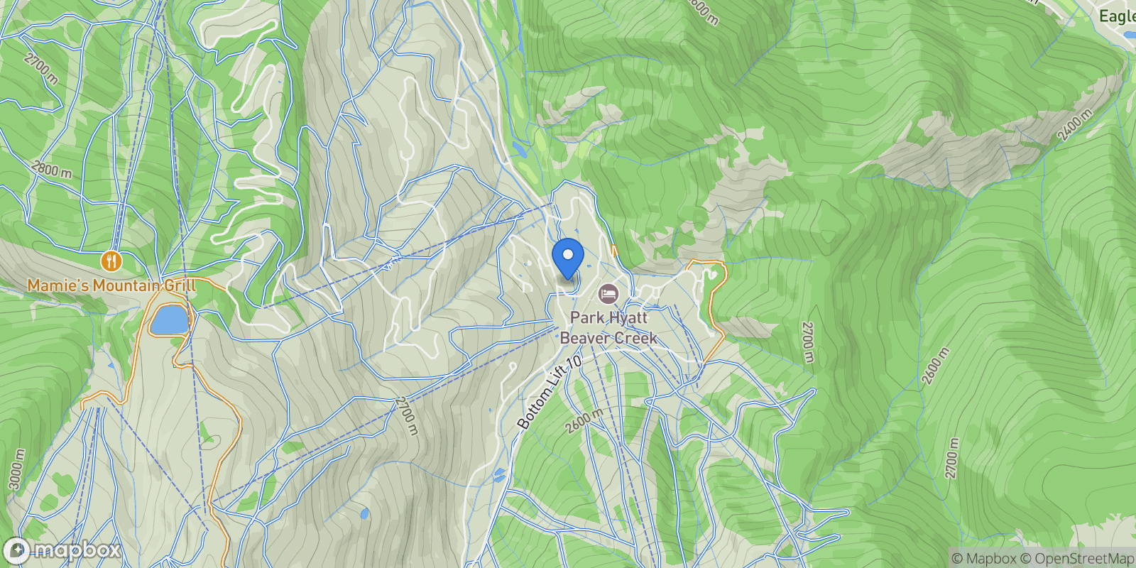 Map showing 31 Avondale Lane 203, Avon, Colorado, United States.