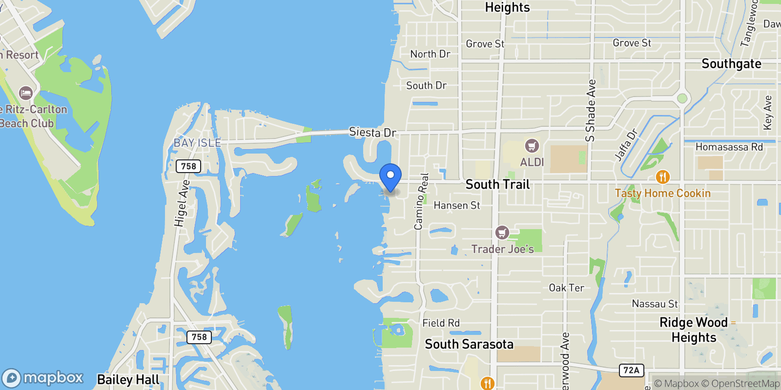 Map showing 3930 Red Rock Way, Sarasota, FL, 34231, USA, Sarasota, Florida, United States.