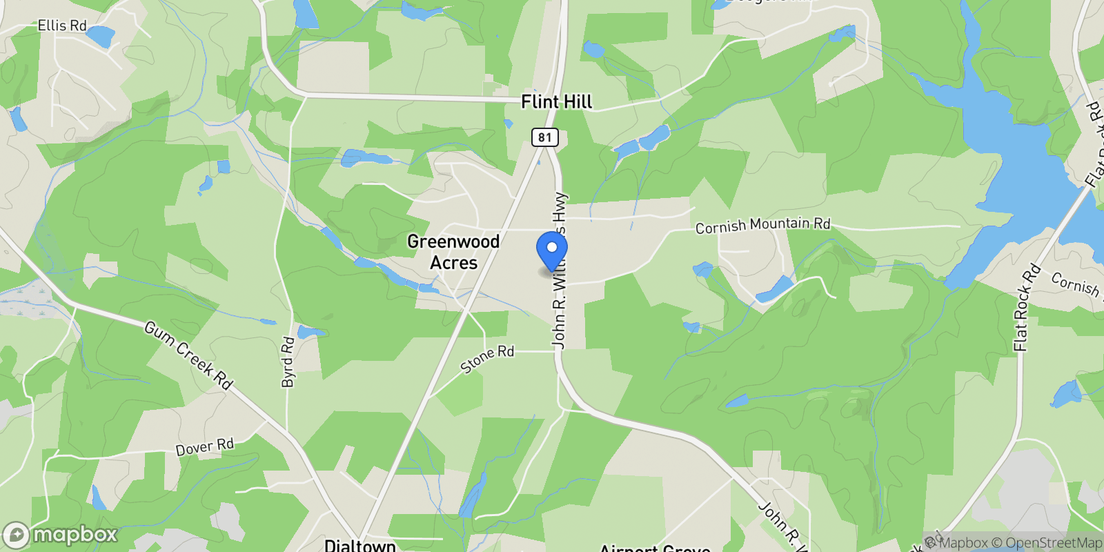 Map showing Oxford, Georgia, United States.