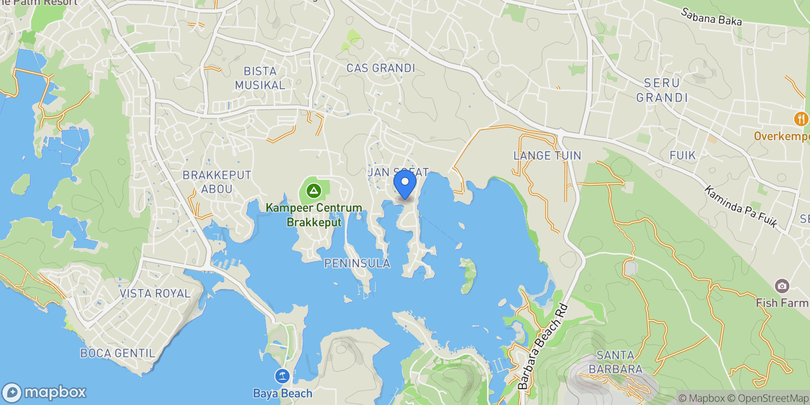 Map showing 284 Jan Sofat, Willemstad, Curaçao, Willemstad, Curaçao, Curaçao.