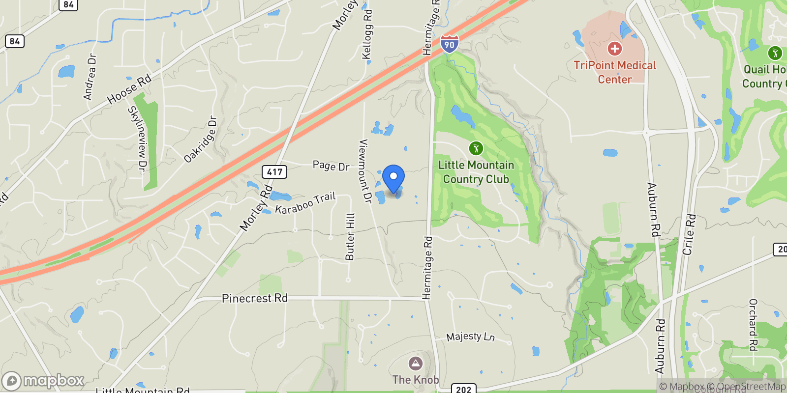 Map showing 7945 Viewmount Drive, Concord, OH 44077, Painesville, Ohio, United States.