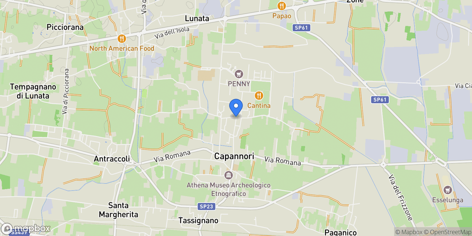 Map showing Via Verdi, 1, Lucca, Corte Franceschini, Tuscany, Italy.