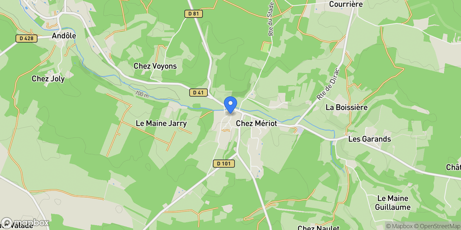 Map showing Torsac, Torsac, Torsac, Nouvelle-Aquitaine, France.