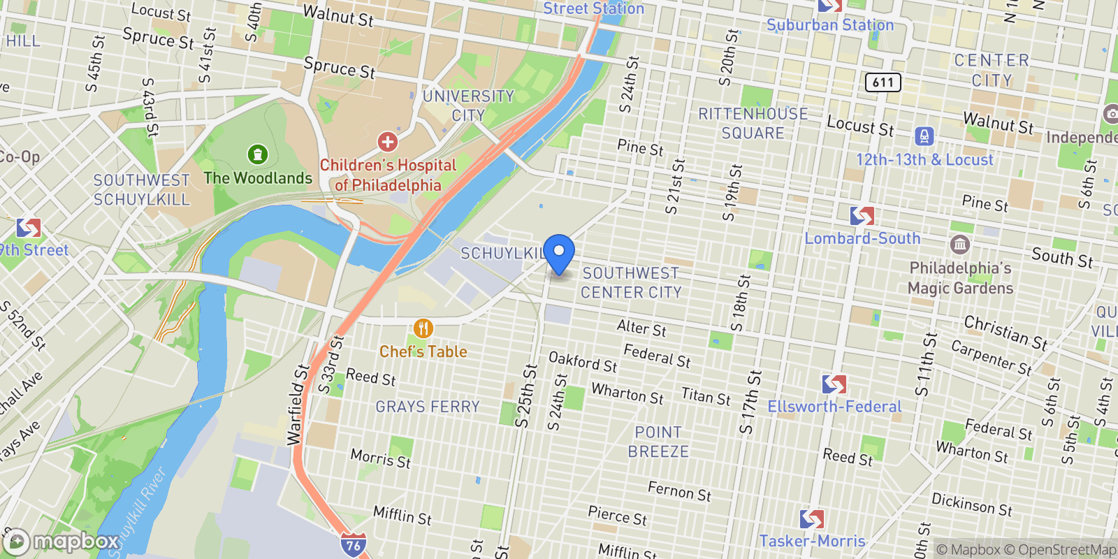 Map showing 2438 Carpenter Street , Philadelphia, PA 19146, Philadelphia, Pennsylvania, United States.