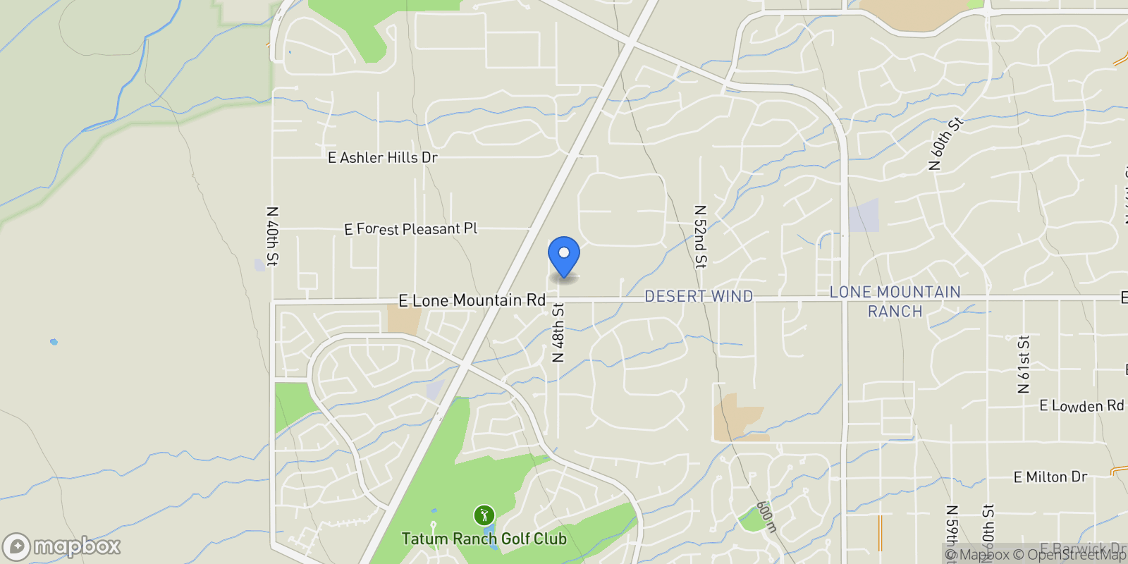 Map showing 31503 N 48TH Street, Carefree, Arizona, United States.