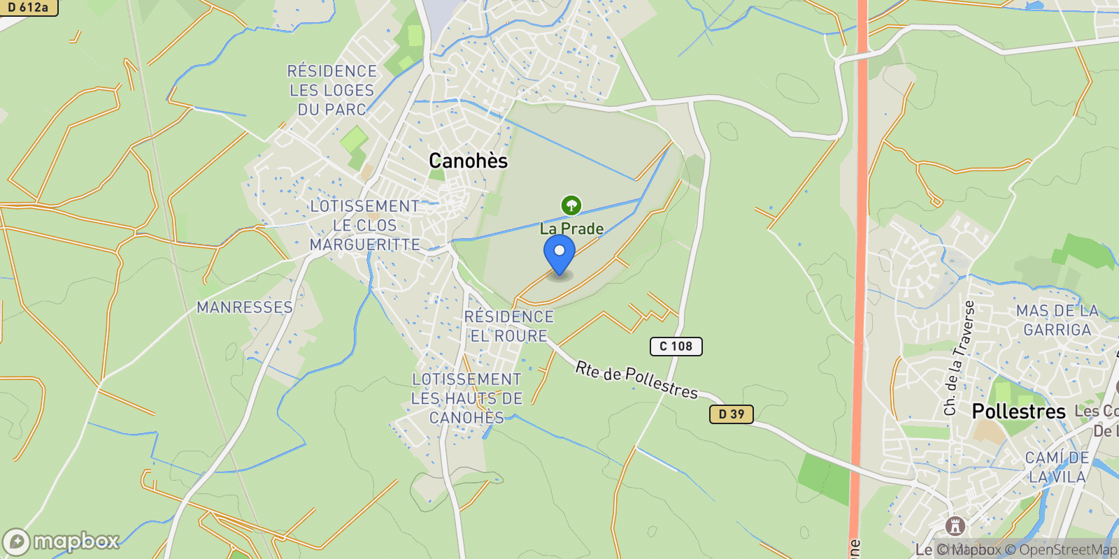 Map showing Canohès, Canohès, Canohès, Occitanie, France.