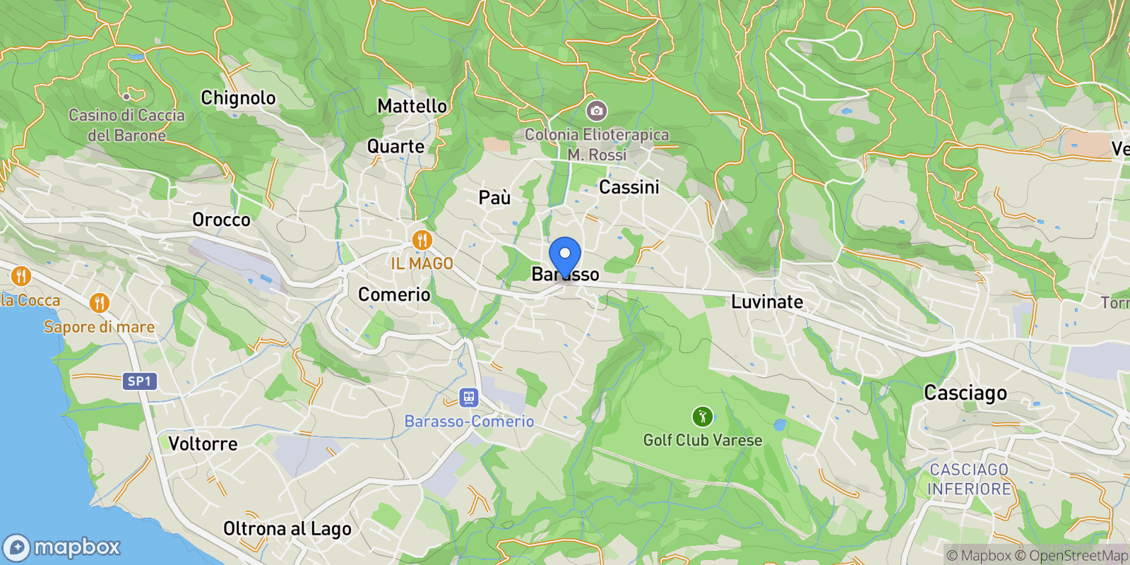 Map showing 21020 Barasso, VA, Italy, Barasso, Lombardy, Italy.