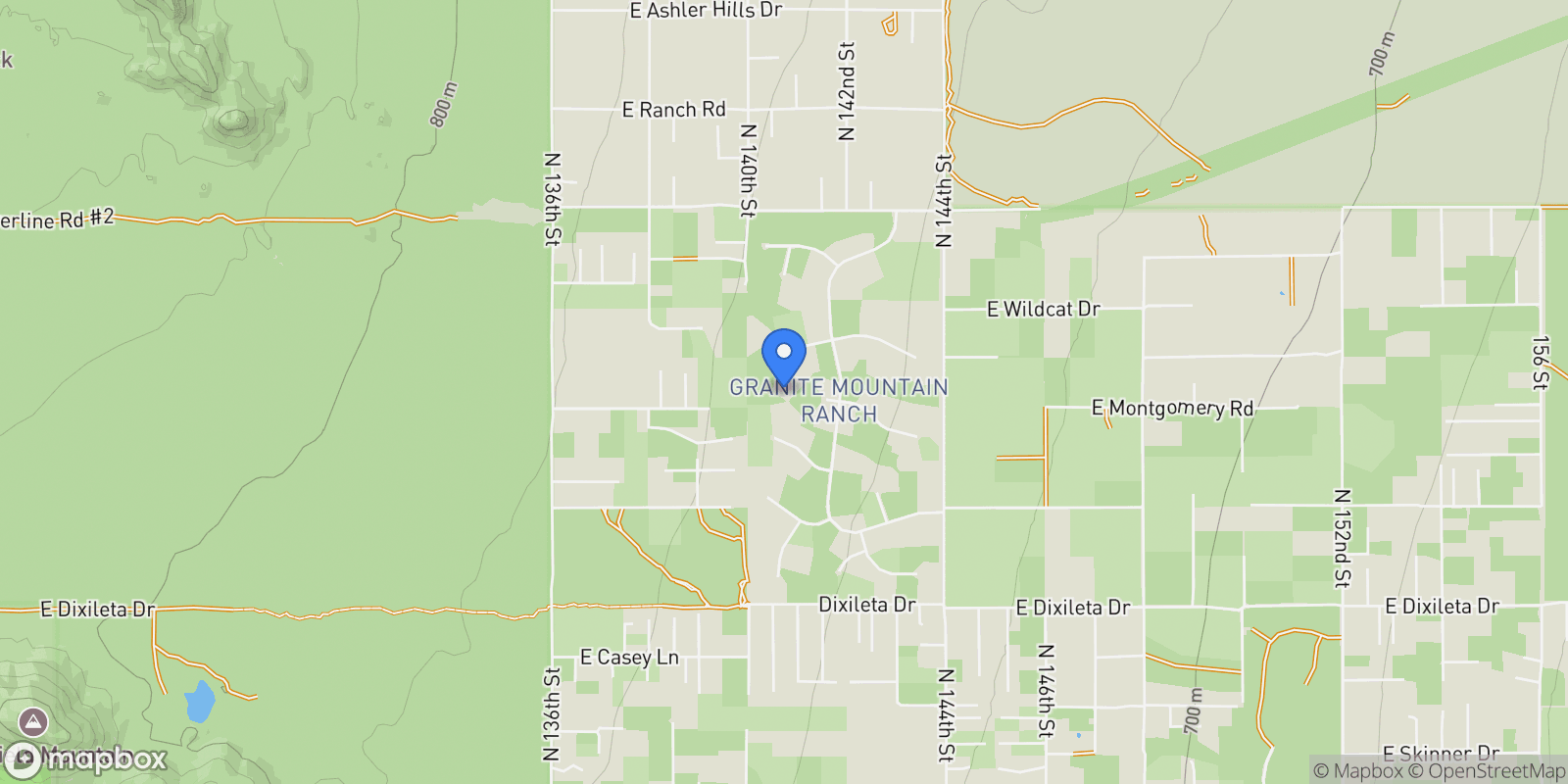 Map showing 14035 E LOWDEN Court, Scottsdale, Arizona, United States.