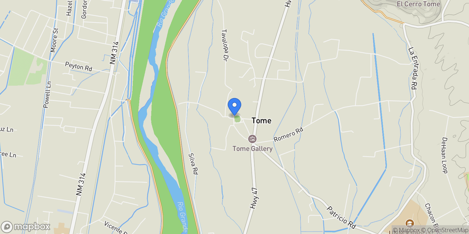 Map showing 0 Barreras Trail, Tome, NM 87060, Los Lunas, New Mexico, United States.