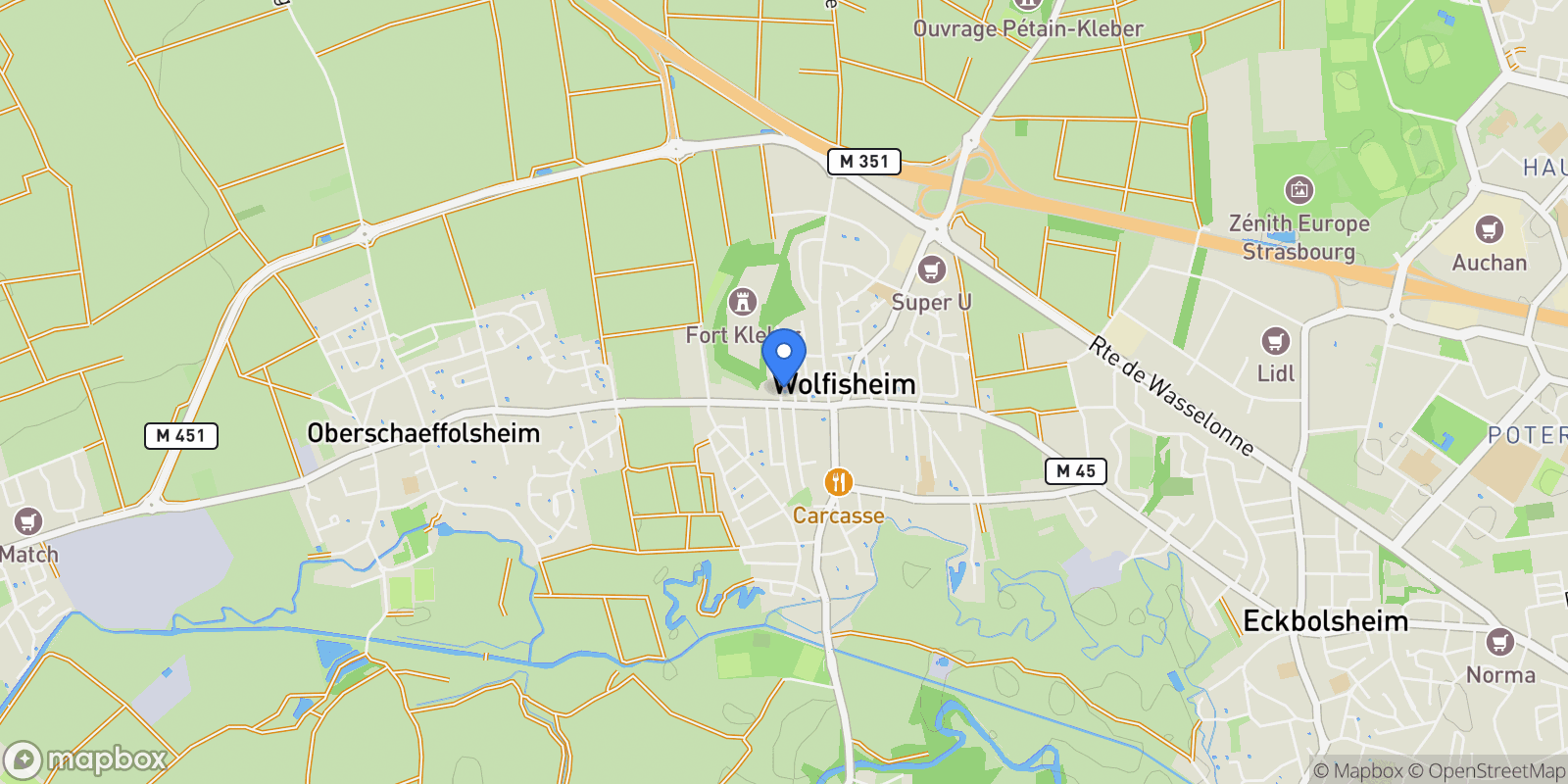 Map showing Wolfisheim, Wolfisheim, Wolfisheim, Grand Est, France.